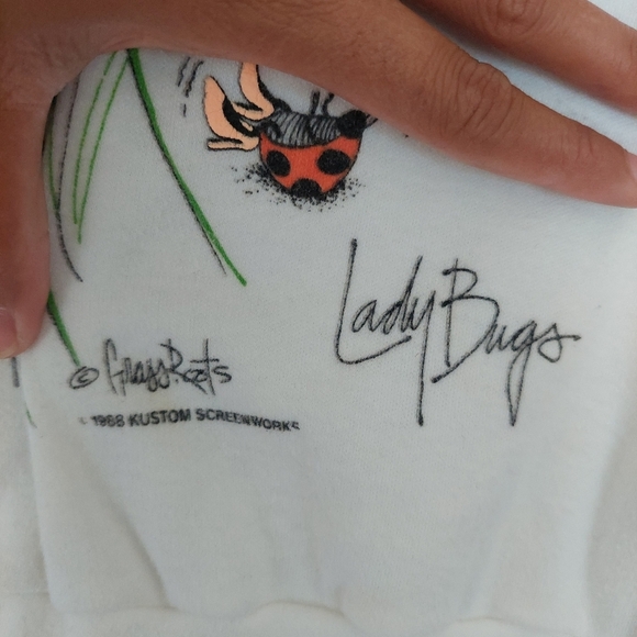 Jane Colby 1988 Ladybug in Heels Vintage Retro Y2k Shirt Top - Picture 4 of 12